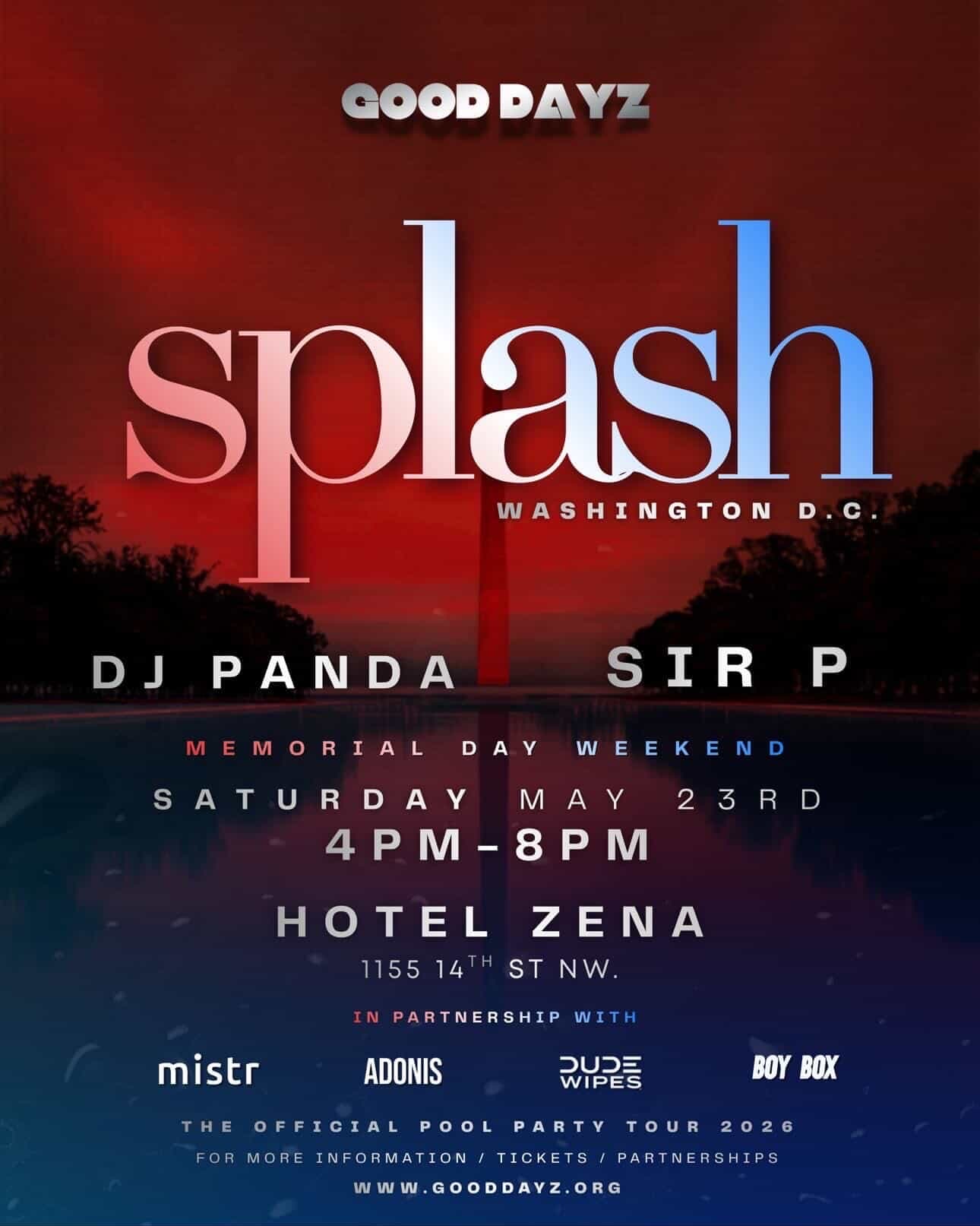 Splash DC: Memorial Day Weekend Pool Party
