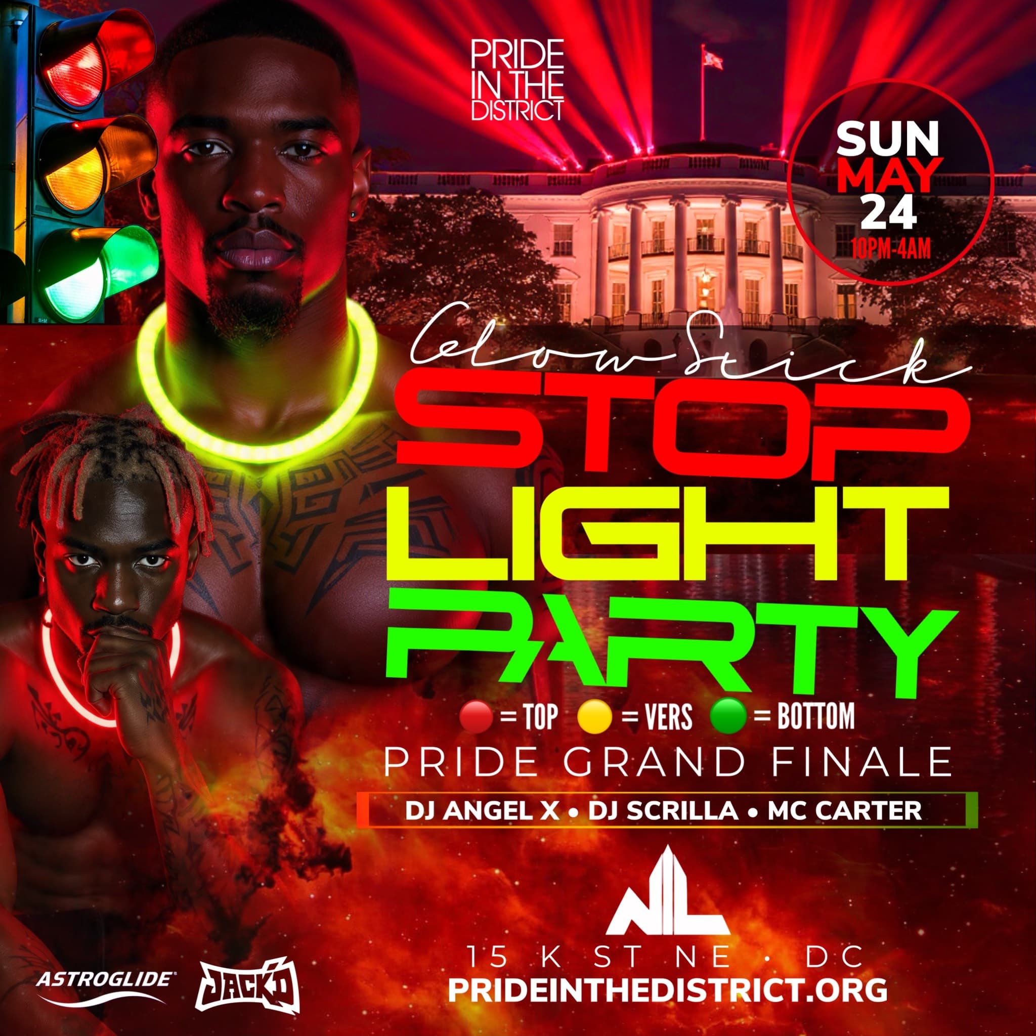 Pride in the District: Glow Stick Stop Light Party