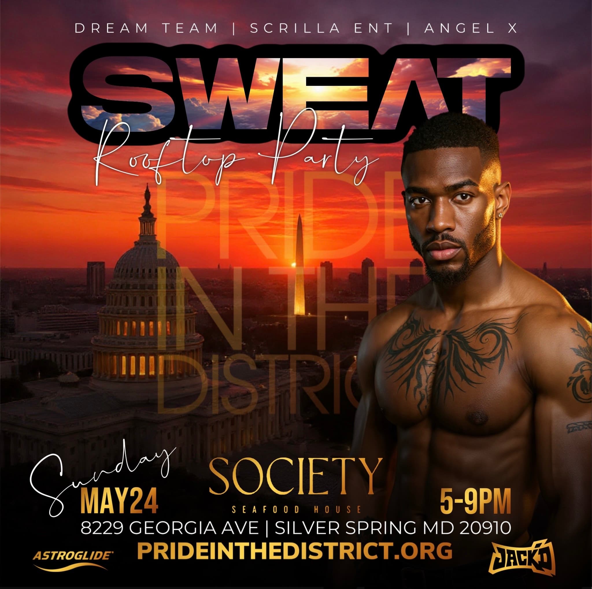 Pride in the District: Sweat Rooftop Day Party